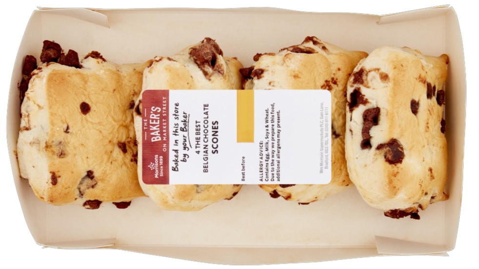 Morrisons Belgian chocolate scones